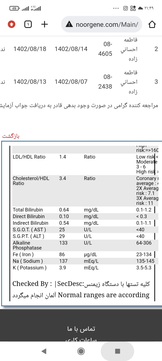 لطفا تفسیر جواب ازمایش⁉️ لطفا تفسیر جواب ازمایش⁉️