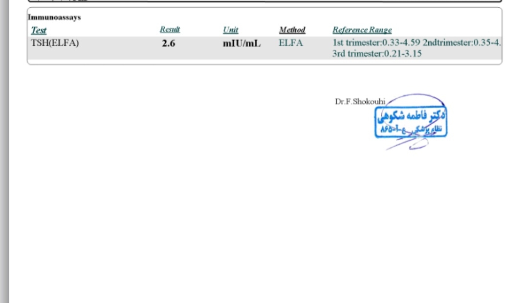 تفسیر جواب ازمایش خون