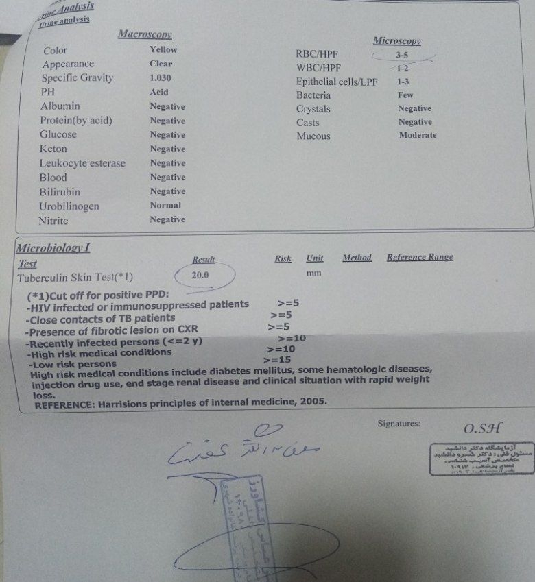 تفسیر ازمایش خون