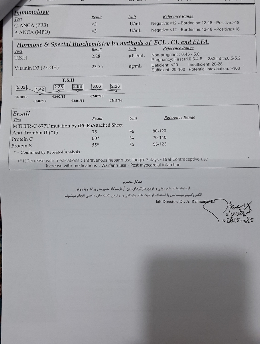 خانم دکتر بی زحمت ازمایشات سقط رو تفسیر میکنید خانم دکتر بی زحمت ازمایشات سقط رو تفسیر میکنید