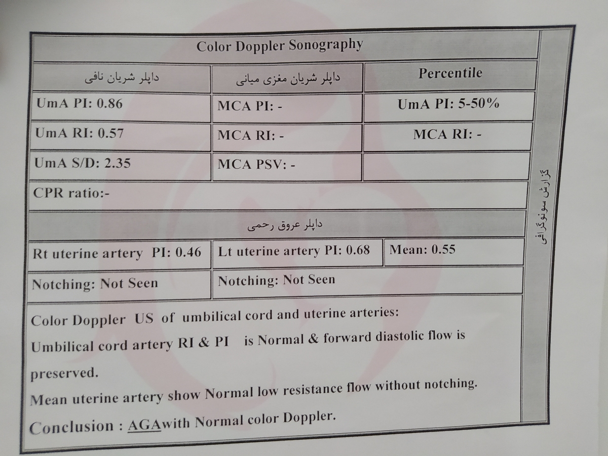 تفسیر سونو وزن و رشد