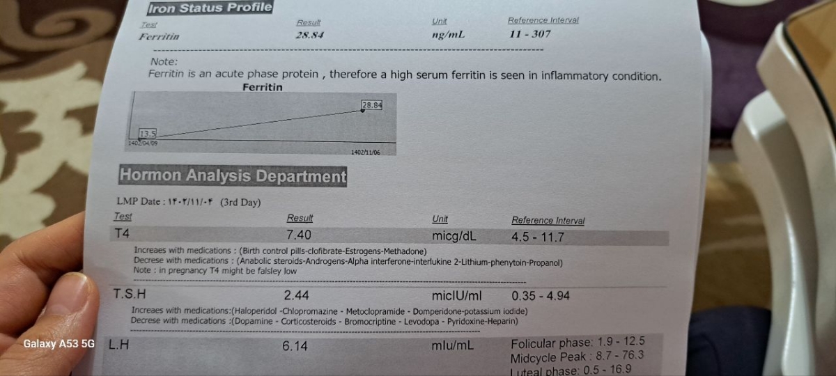 خانوم دکتر می خواستم بدونم دوستم دچار کمخونی هست یا ن