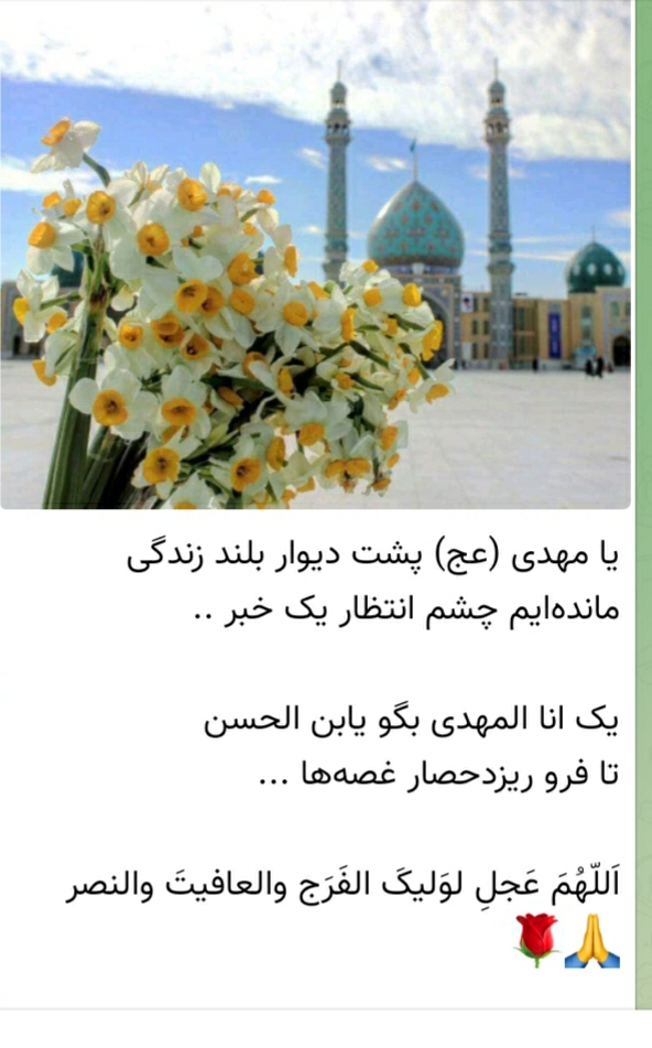 برای تعجبل در فرج آقامون دعای فرج بخونیم 🙏❤️