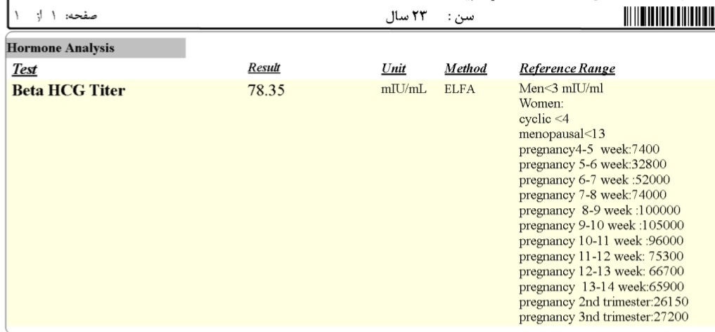 آزمایش بارداری رو کی انجام بدم