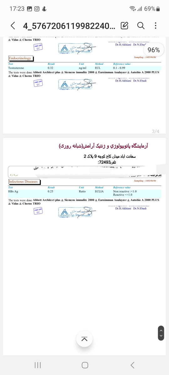 تحلیل ازمایش و اقدامات قبل از بارداری