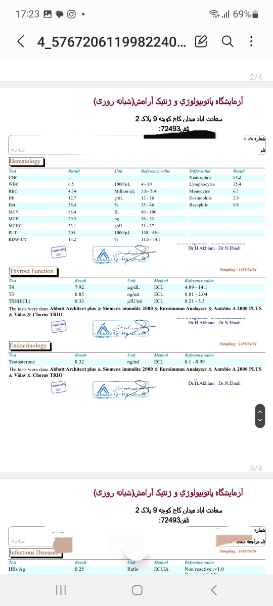 تحلیل ازمایش و اقدامات قبل از بارداری