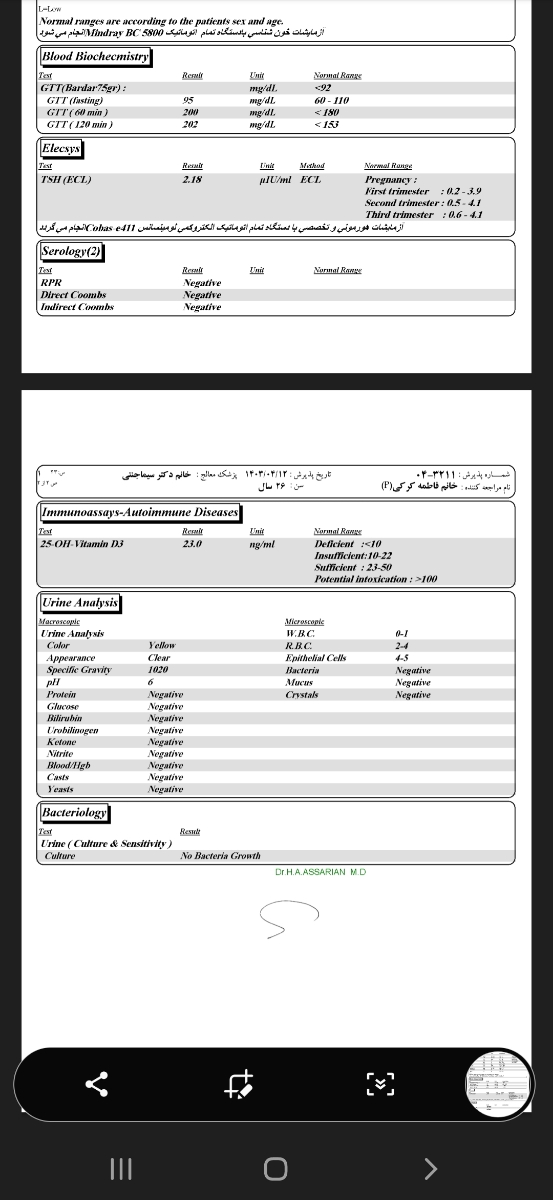 بالابودن قند بارداری با پودر گلوکز