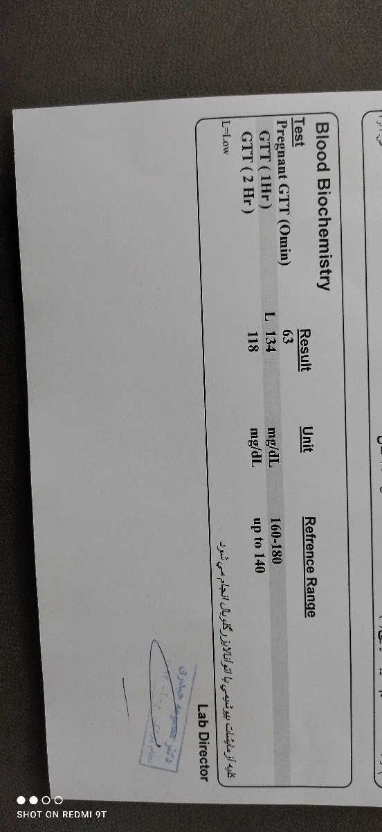 جواب تست تحمل گلوکز جواب تست تحمل گلوکز