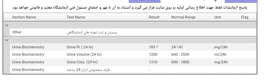 تفسیر آزمایش ادرار هفته ۳۷ تفسیر آزمایش ادرار هفته ۳۷