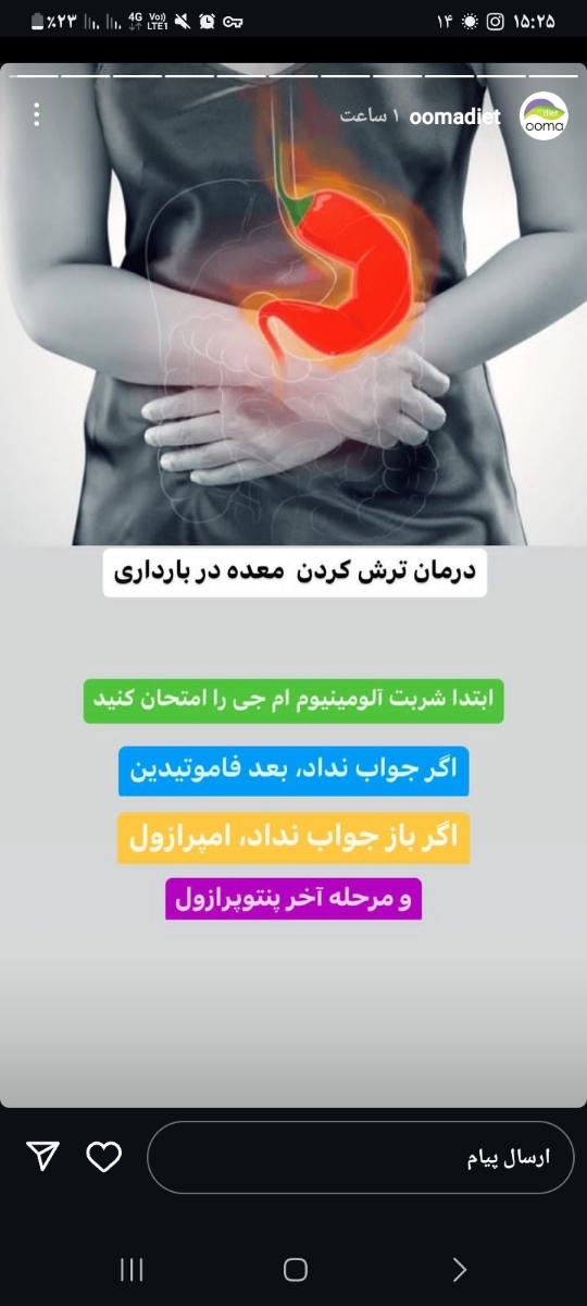 ترش کردن معده