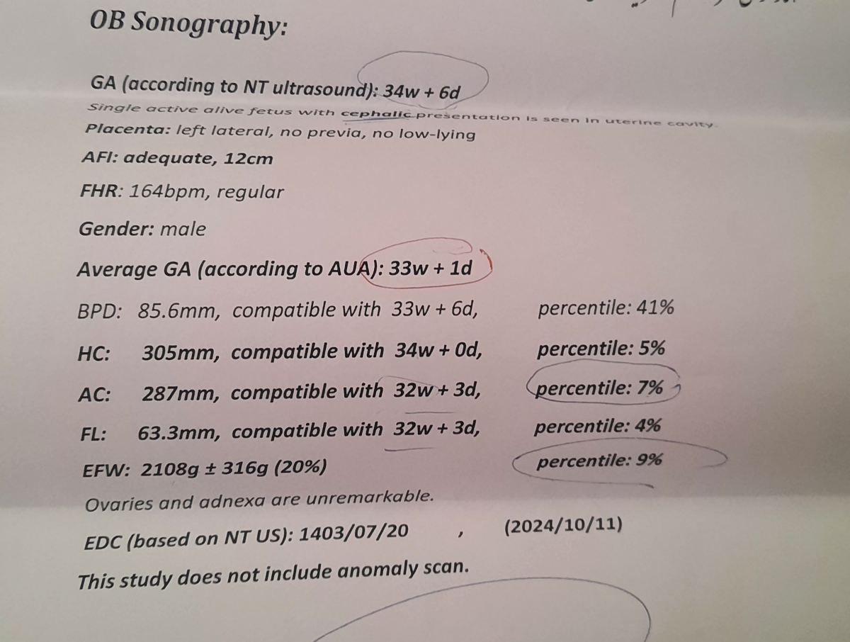 وزن کم جنین به علت خون رسانی ضعیف وزن کم جنین به علت خون رسانی ضعیف