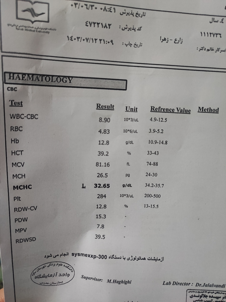 تفسیر آزمایش پسر ۵ ساله