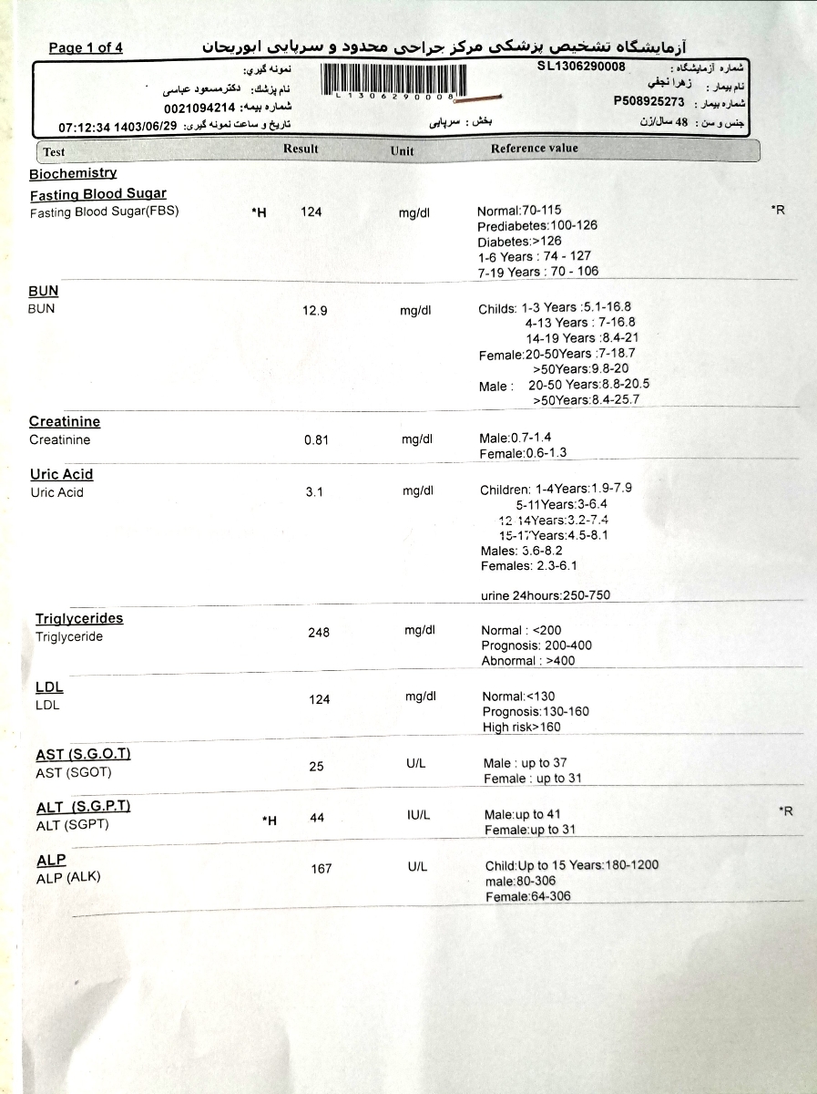 بررسی آزمایش چکاپ بررسی آزمایش چکاپ