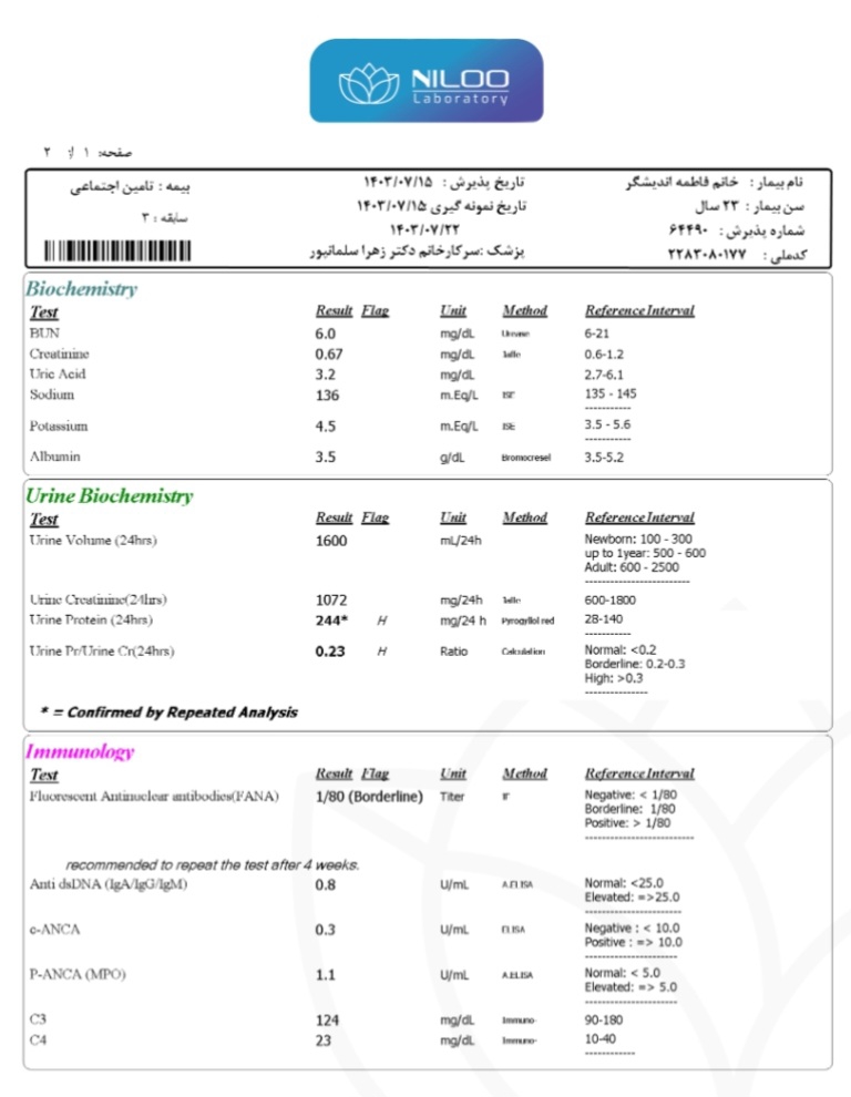 دفع پروتئن لب مرز دارم