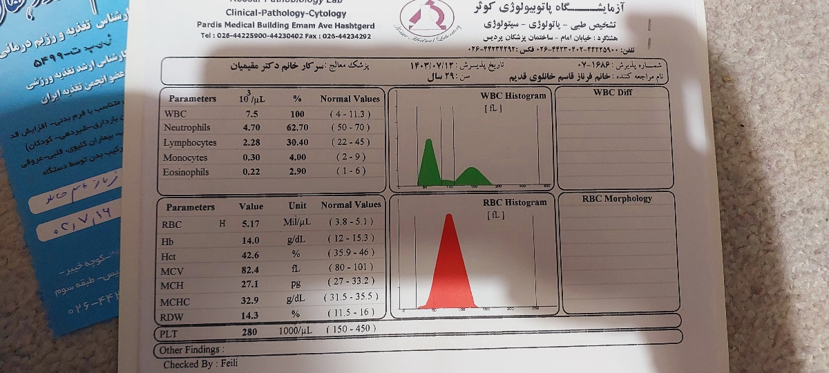 بررسی ازمایش قبل بارداری