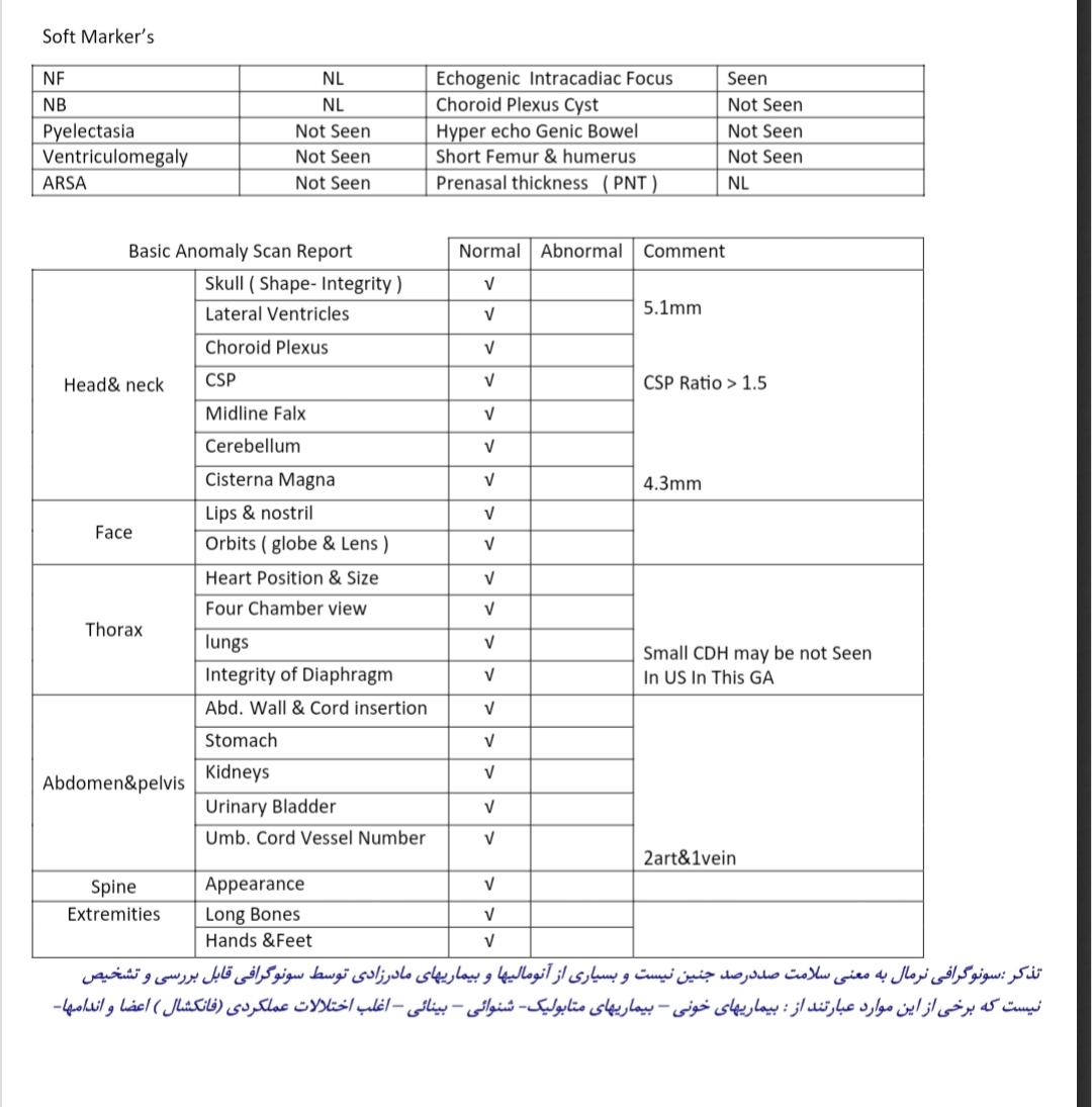 تفسیر اکوی قلب جنین