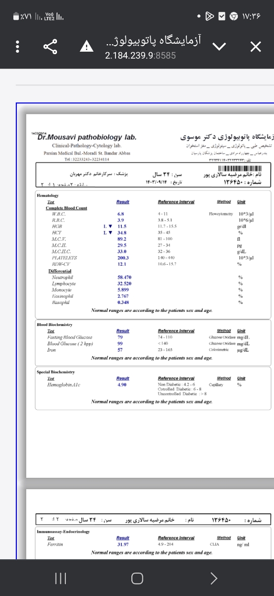 ازمایشم