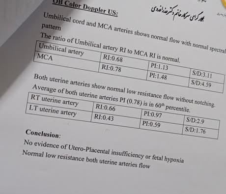 سلامت جنین انومالی و وزن جنین