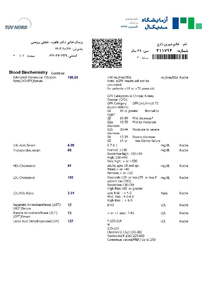 بررسی سونو واژینال و سونو سینه به همراه آزمایش هورمونی
