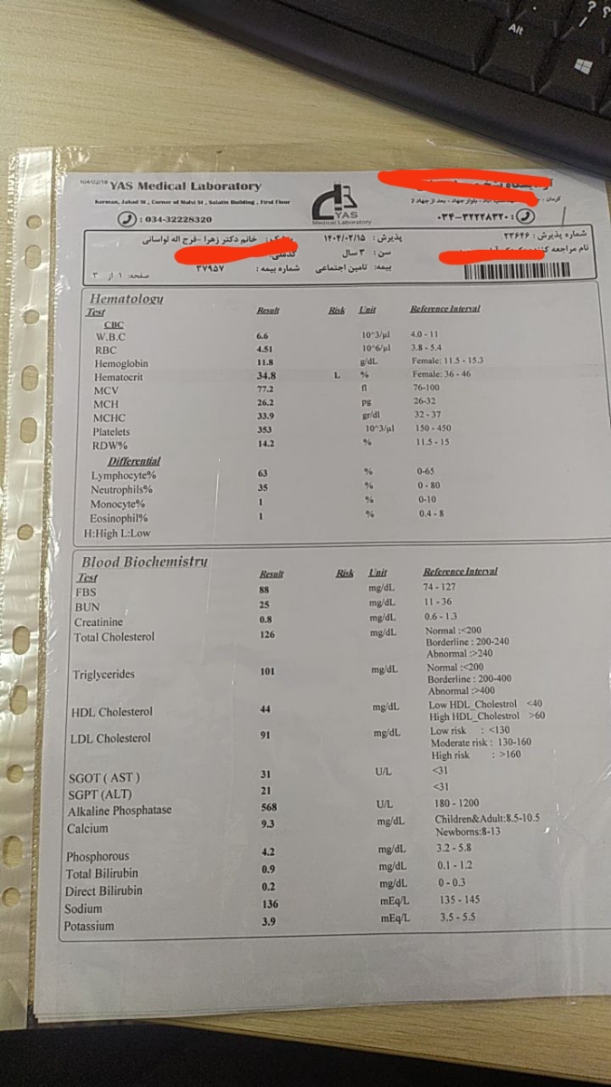 تفسیر آزمایش کودک سه ساله