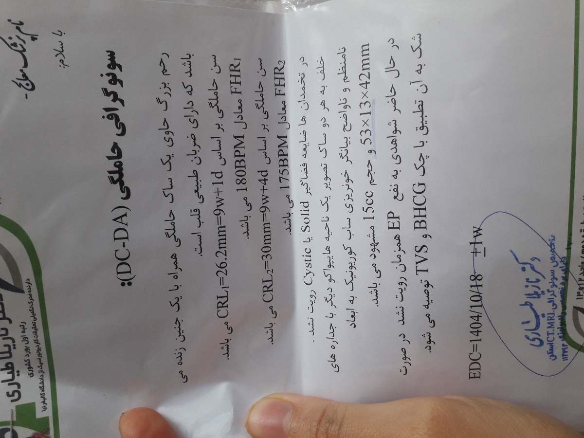 لکه بینی در ۸ هفته دو قلو ؟؟؟ لکه بینی در ۸ هفته دو قلو ؟؟؟