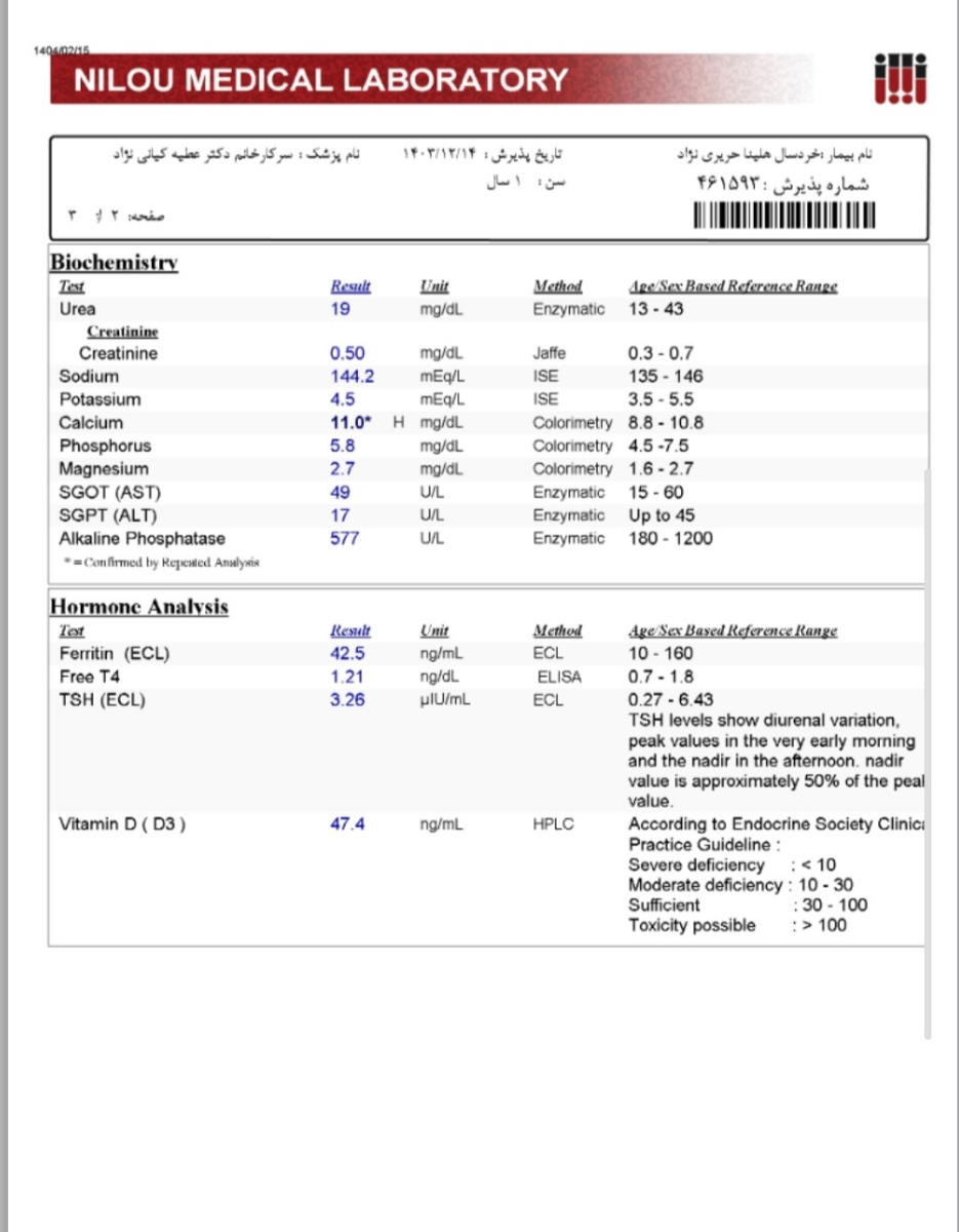 از شیر گرفتن کودک ۱سال و ۴ماهه