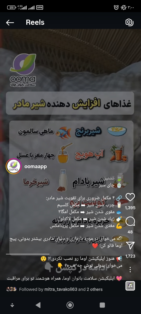 مصرف مکمل در شیردهی