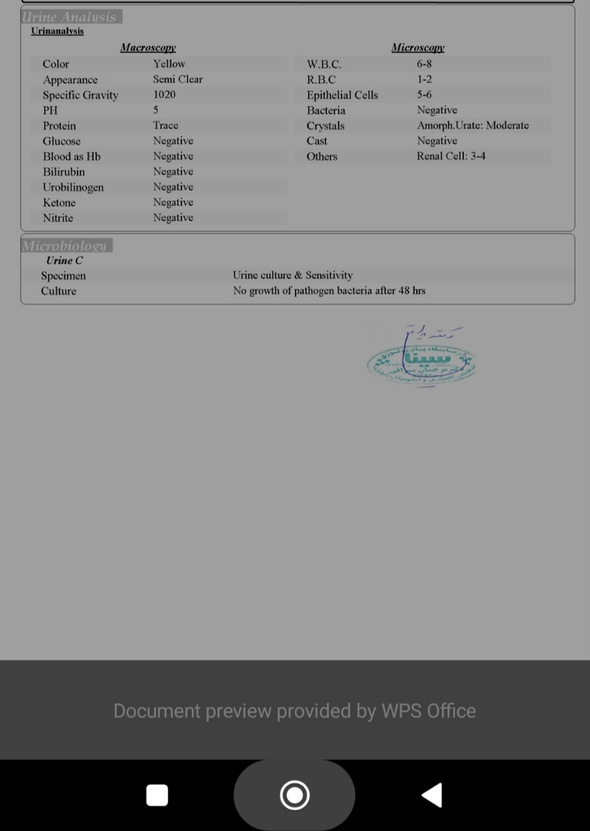 دکتر این آزمایش رو گفت انجام بدم میخام ببینم چجوری هست