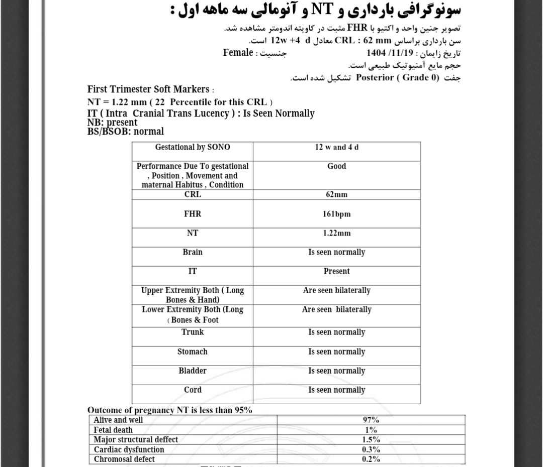 سونو ان تی جنین سونو ان تی جنین