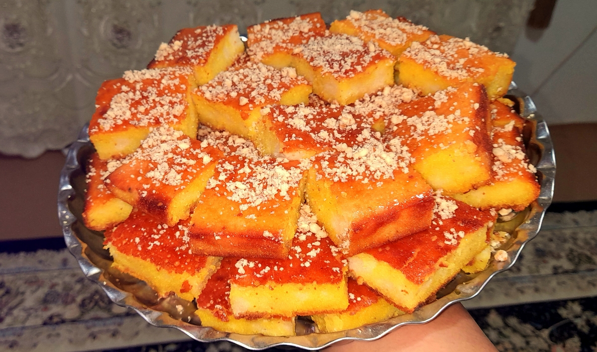 کیک شربتی 😋 کیک شربتی 😋