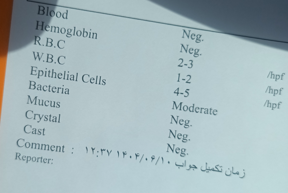 تفسیر ازمایش ادرار و خون در هفته ۲۴ بارداری
