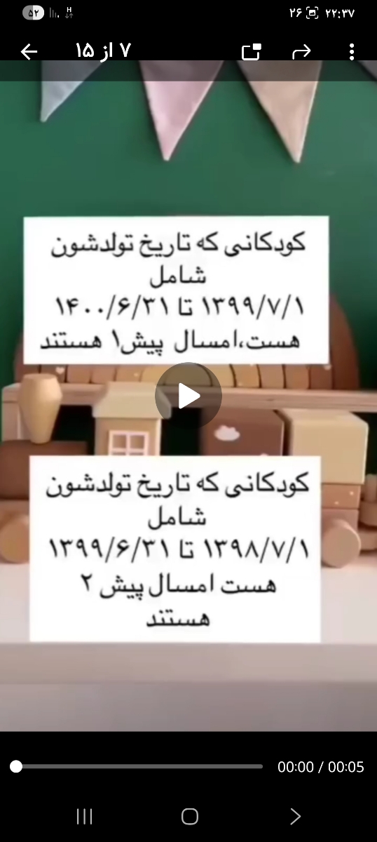 مامانایی که بچه پیش دبستانی دارید بیاین کنار هم باشیم 😁