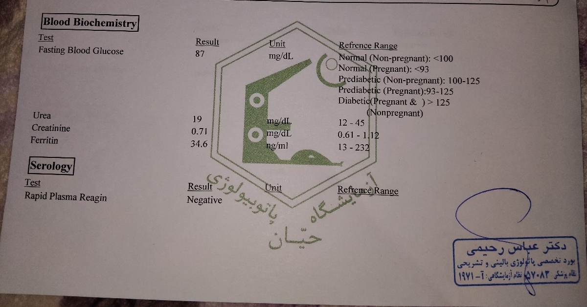 ثبت مکمل و قرص آهن