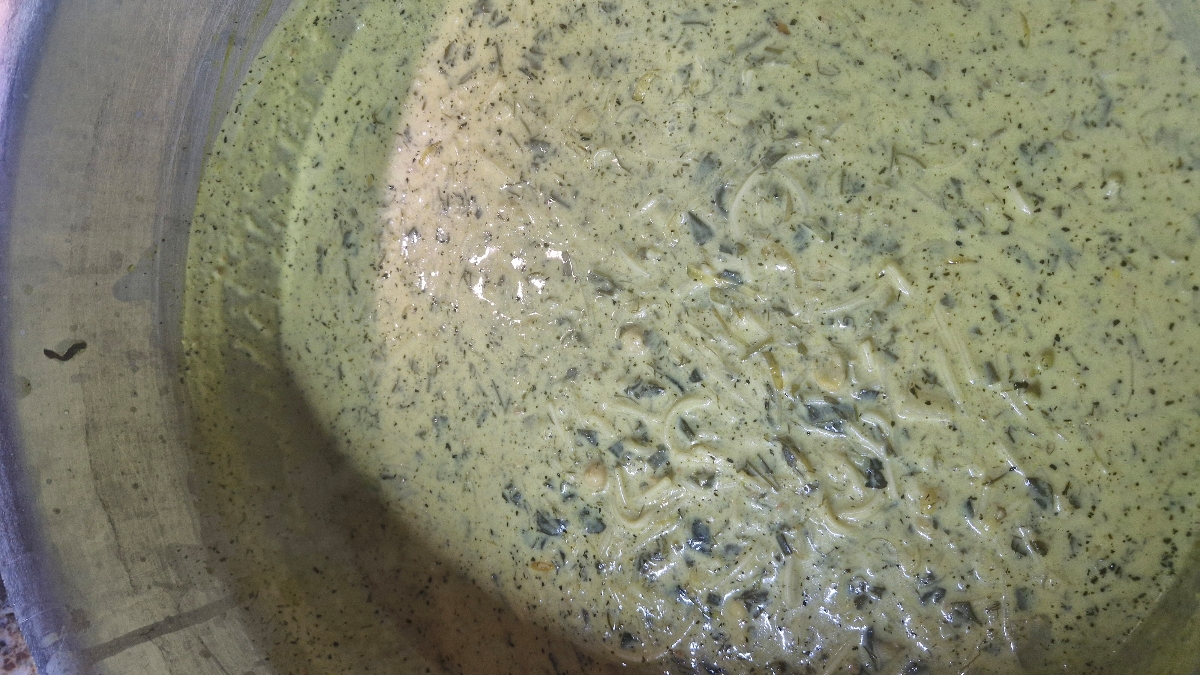 آش رشته امروز پختم خیلی یهویی