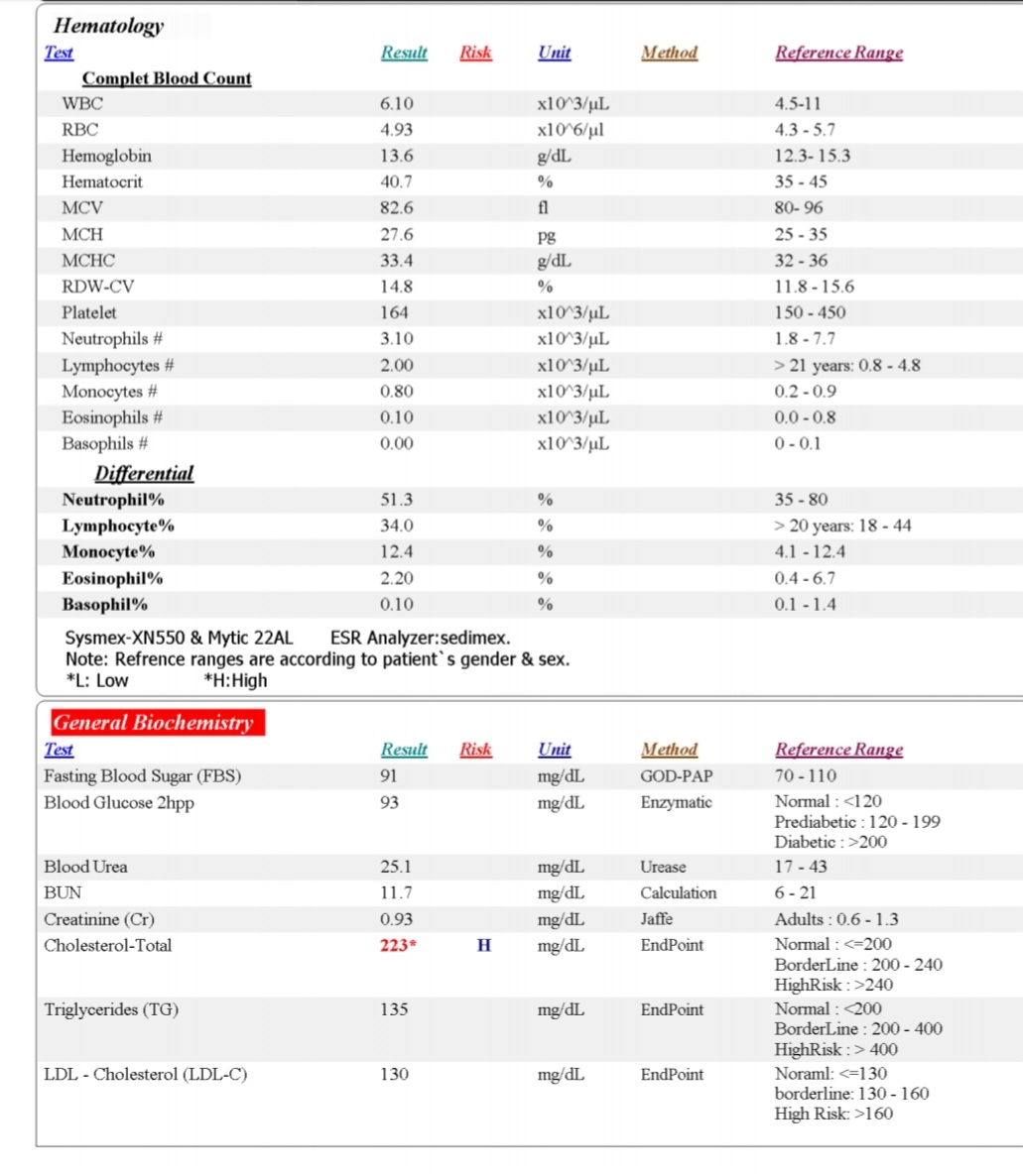 آزمایش چکاپ بعد از زایمان