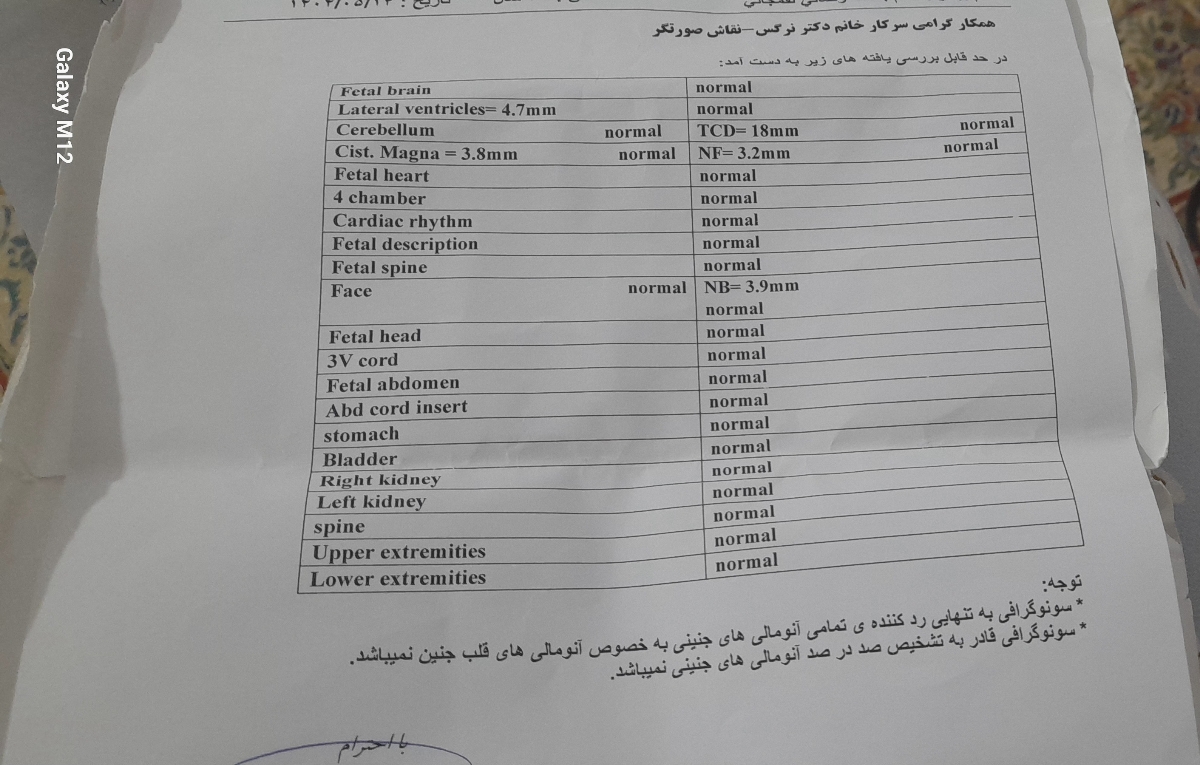 تفسیر سونوگرافی رشد جنین