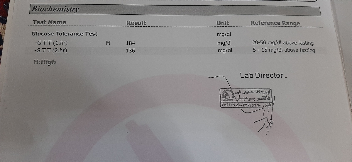خانم دکتر عزیز آزمایشمو تفسیرمیکنید
