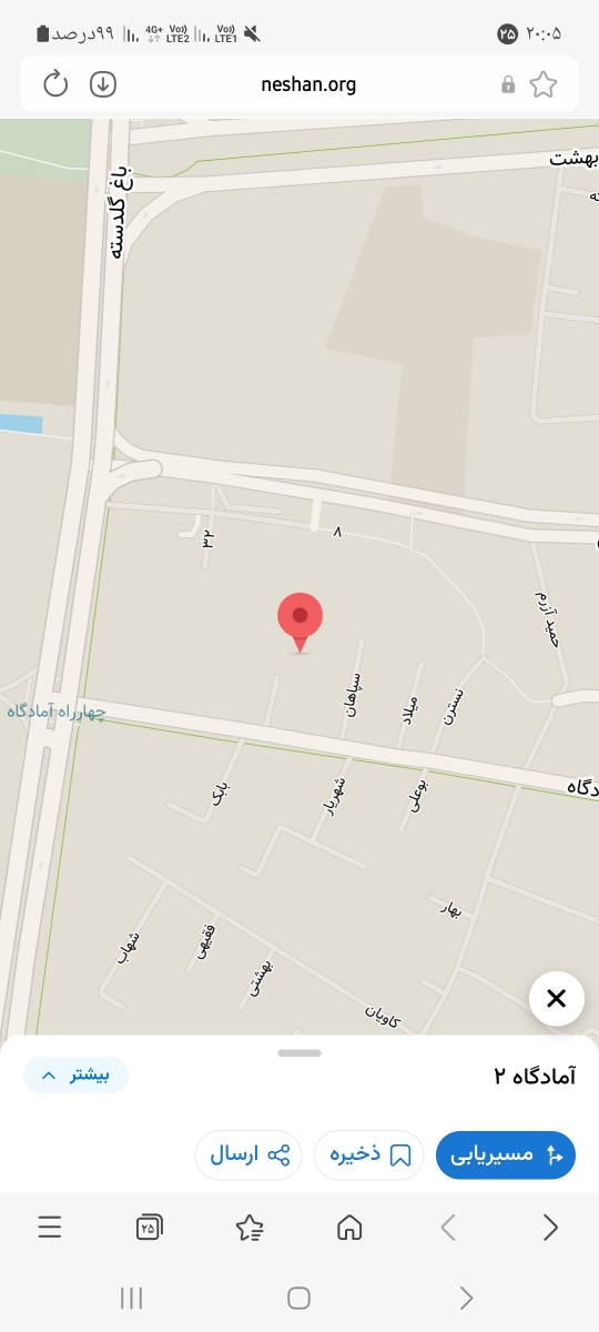 اینجا که سنجاق قرمز زده نزدیکه