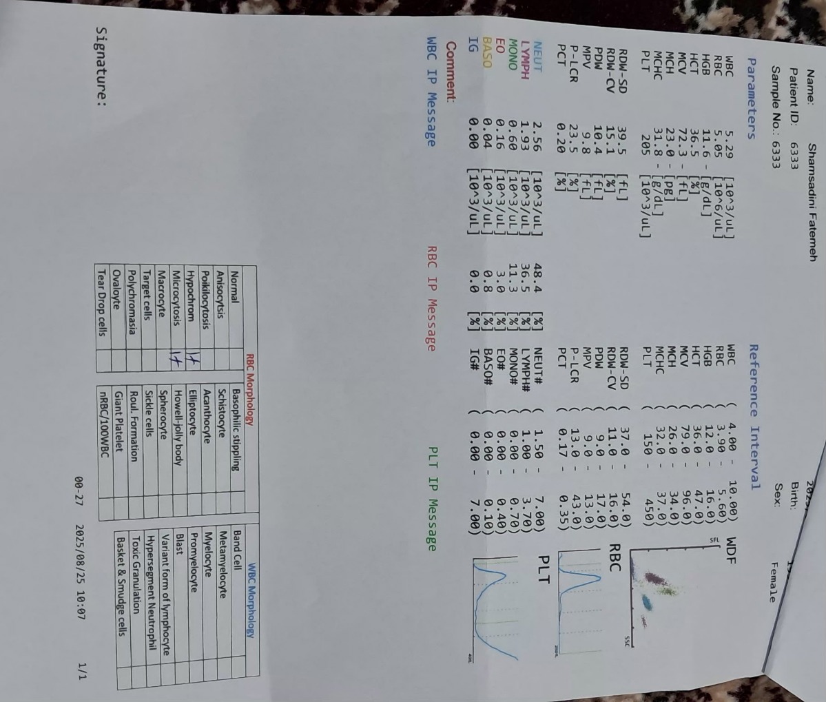 این آزمایش دو ماه پیش خودمه
