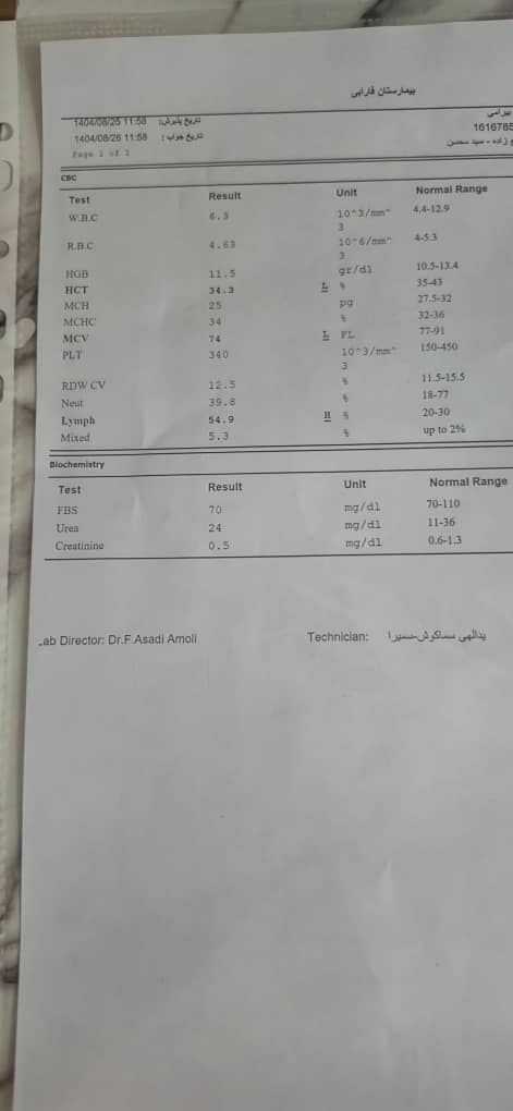 تفسیر ازمایش کودک ۳ ساله