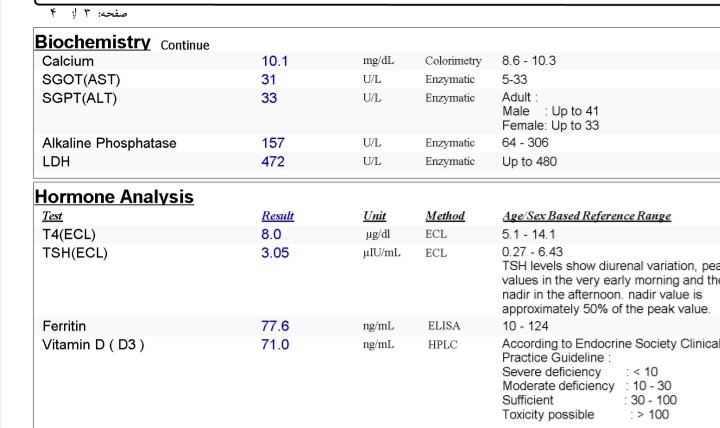 فوری ، ازمایش تومور مارکر