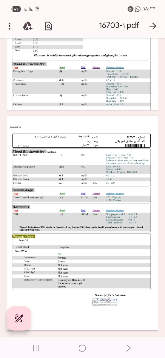 تورخدا خانوم دکتر تفسیر کنید آزمایش تورخدا خانوم دکتر تفسیر کنید آزمایش