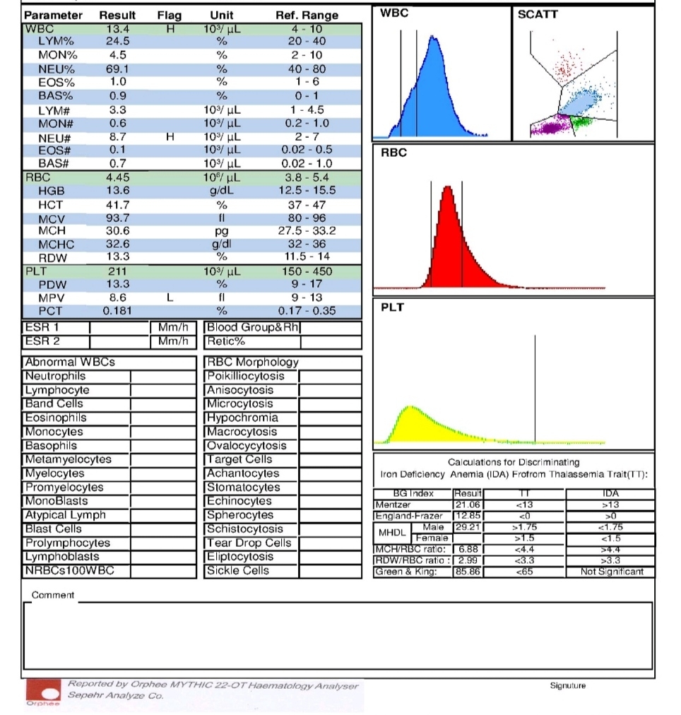 جواب آزمایش در 33هفته بارداری