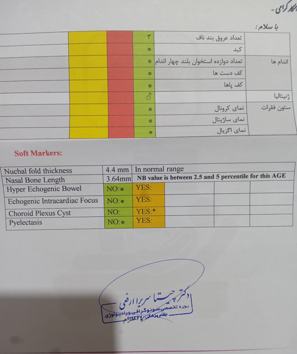 تفسیر سونو گرافی آنومالی