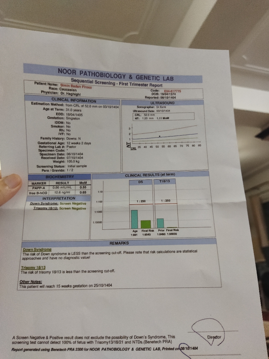 سلام میشه لطفاً سونو ان تی و آزمایش ان تی منو تفسیر کنید؟