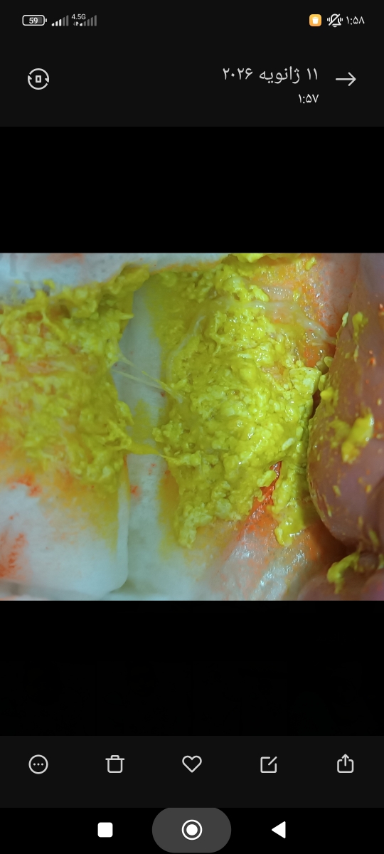 عکس مدفوعشه. بعضی دفعات اینجوریه بعضی دفعات آبکی آبکی
ب اون نارنجیا توجه نکنین پودر ترنجبیله 