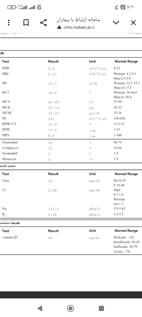 سلام دکتراوما ممنون میشم این ازمایشوتفسیرکنید
