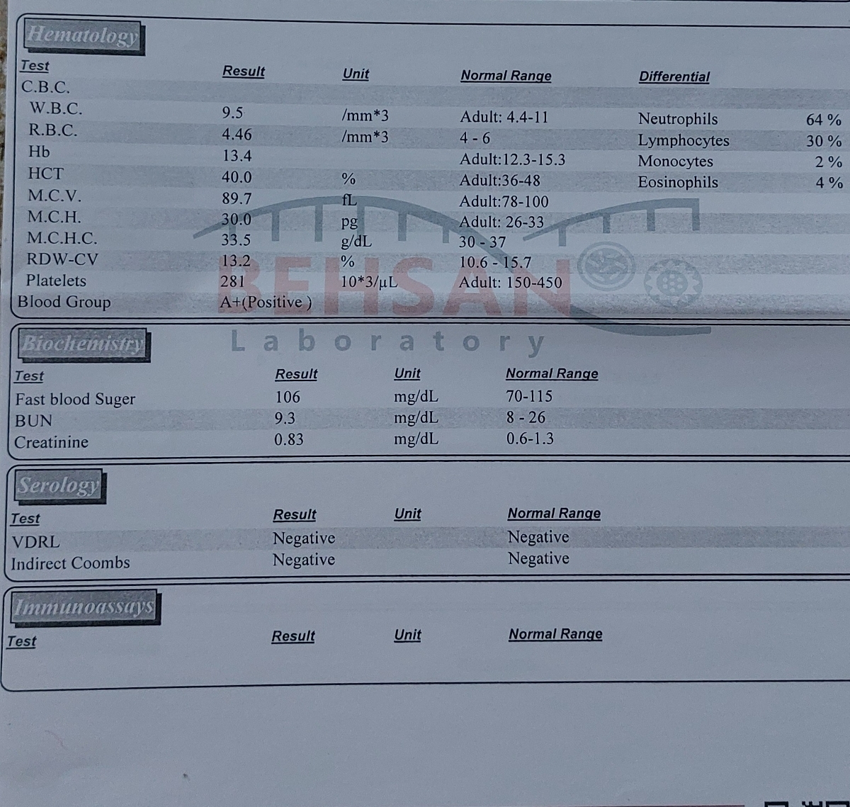 تفسیر آزمایش اول در بارداری تفسیر آزمایش اول در بارداری