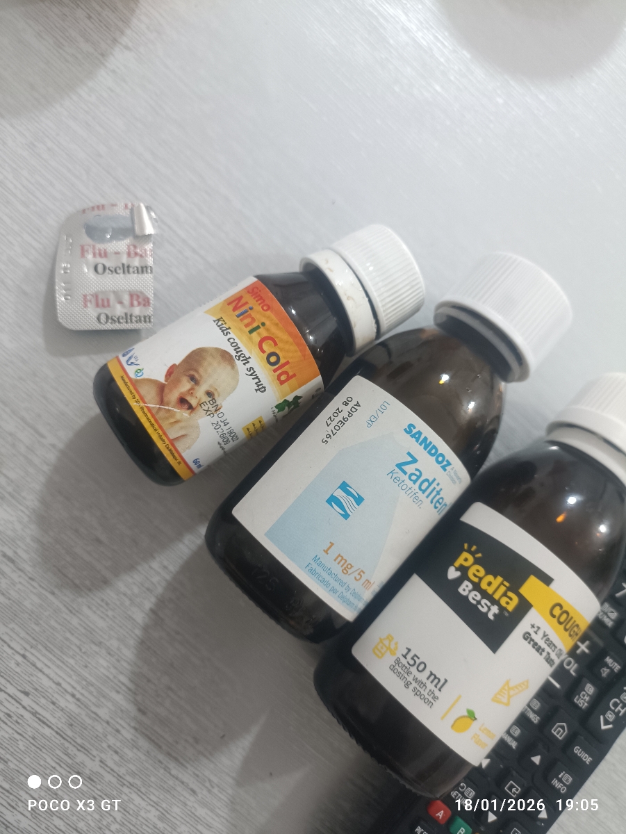 سرماخوردگی نوزاد یکسال و چهارهه