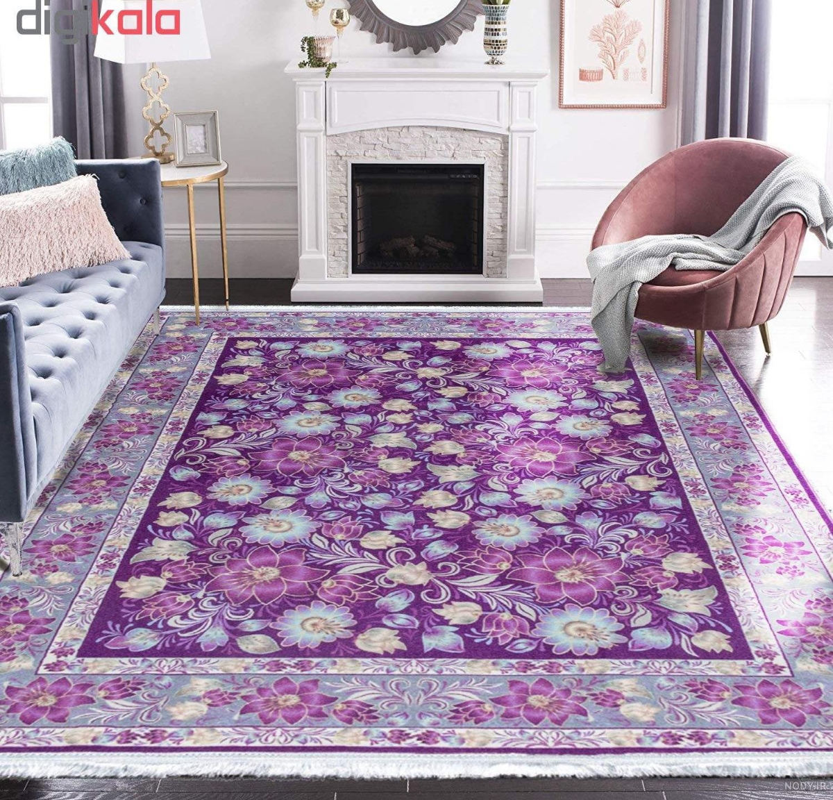 نمونه فرش بنفش 